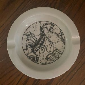 Vintage IROQUOIS CHINA Zodiac Scorpio Ashtray 1960